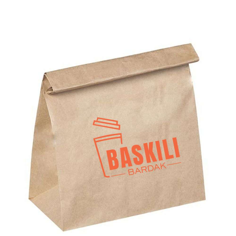 Sapsız Kraft Taşıma Torbası Bistro Boy 25x14x28